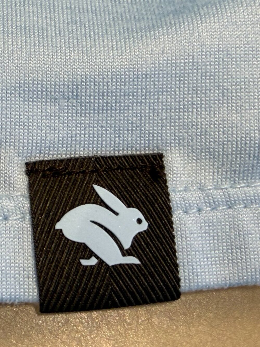 Rabbit Running Powder Blue Long-Sleeve Performance Tee Size Womens L - Picture 6 of 8